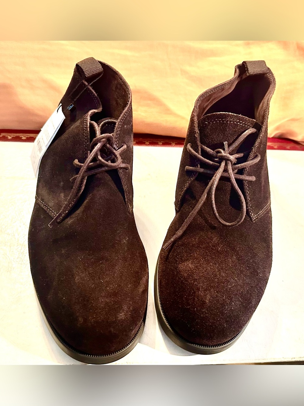 Zara Men's Suede Chukka Boots - Brown